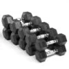 Fitness And Sport 10-20kg Rubber Hexagonal Dumbbell Set