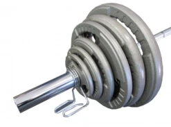Fitness And Sport 75kg Olympic Hammertone Barbell Weights Set