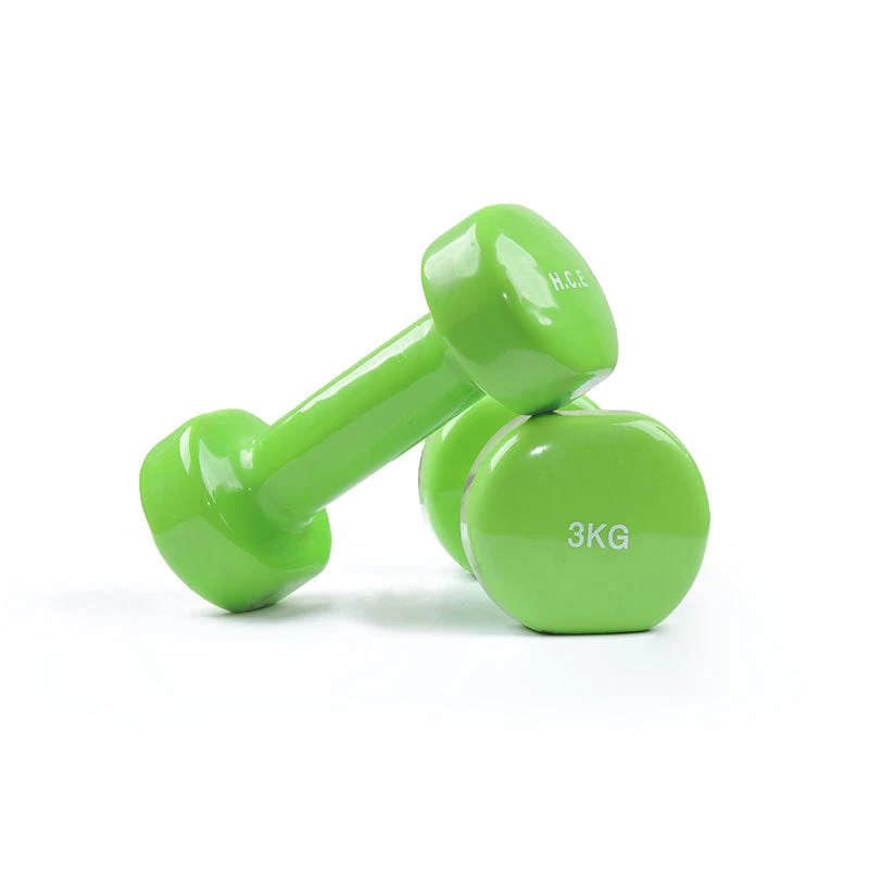 Fitness And Sport Pair Of 3kg Vinyl Coated Dumbbell