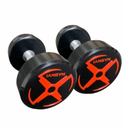 Fitness And Sport Pair Of 40kg Rubber Round Dumbbell (*LOCAL PICKUP ONLY FOR THIS PRODUCT*)