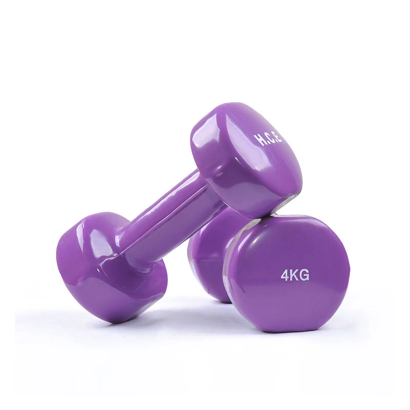 Fitness And Sport Pair Of 4kg Vinyl Coated Dumbbell