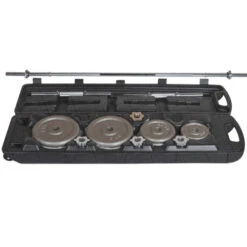 Fitness And Sport 50kg Dumbbell And Barbell Set With Case