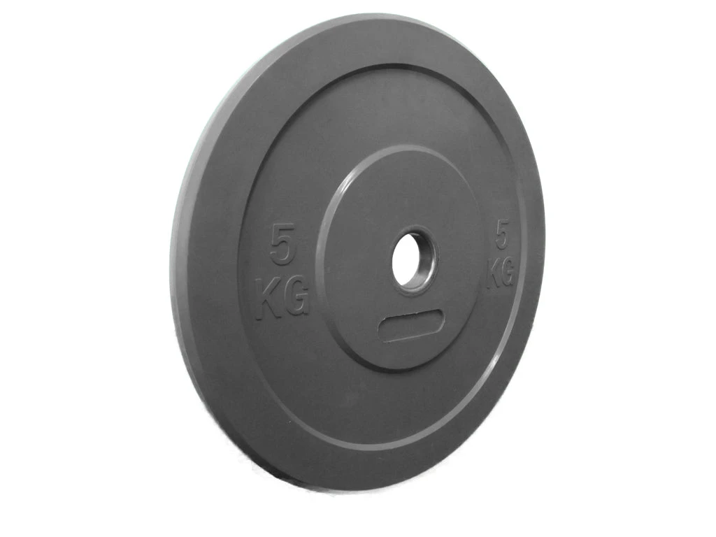 Fitness And Sport 2 X 20kg Black Olympic Bumper Plate - Image 3