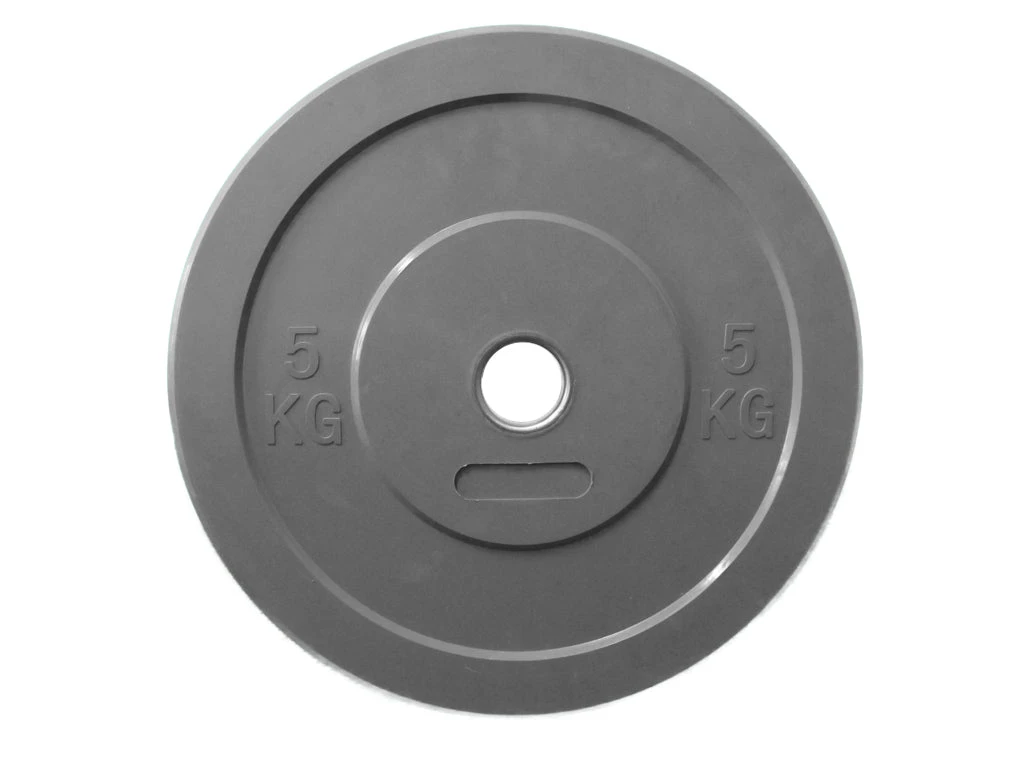 Fitness And Sport 2 X 15kg Black Olympic Bumper Plate - Image 2