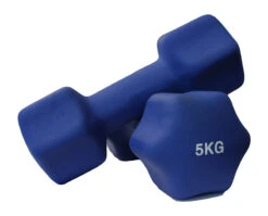 Fitness And Sport Pair Of 5kg Neoprene Dumbbell
