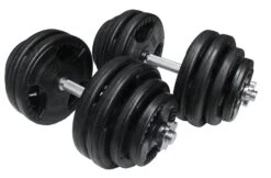 Fitness And Sport 60kg Standard Rubber Dumbbell Set