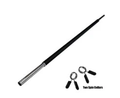 Fitness And Sport Body Pump Bar 140cm - 28mm Diameter Hollow Barbell Bar With 2 Spring Collars