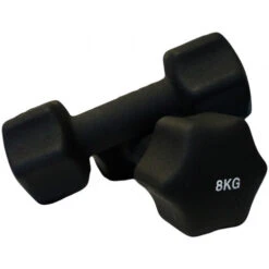 Fitness And Sport Pair Of 8kg Neoprene Dumbbell