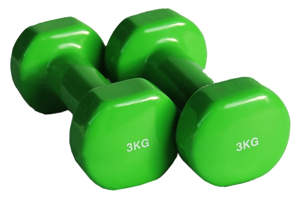 Fitness And Sport Pair Of 3kg Vinyl Coated Dumbbell - Image 3