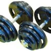 Fitness And Sport 40kg Standard Rubber Dumbbell Set