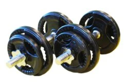 Fitness And Sport 20kg Standard Rubber Dumbbell Set