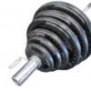 Fitness And Sport 145kg Olympic Rubber Coated Barbell Weights Set