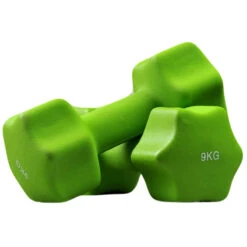 Fitness And Sport Pair Of 9kg Neoprene Dumbbell