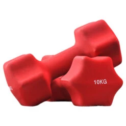 Fitness And Sport Pair Of 10kg Neoprene Dumbbell