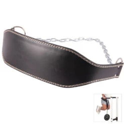 Fitness And Sport Leather Weights Dipping Belt