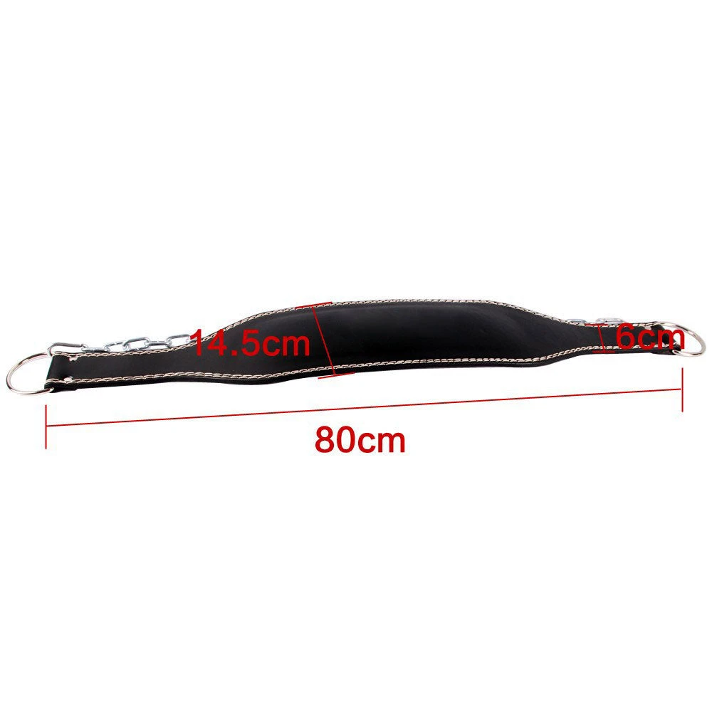 Fitness And Sport Leather Weights Dipping Belt - Image 3