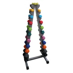 Fitness And Sport Neoprene Dumbbell 0.5kg-8kg With Rack Set 11 Pair Home Gym