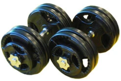 Fitness And Sport 30kg Standard Rubber Dumbbell Set