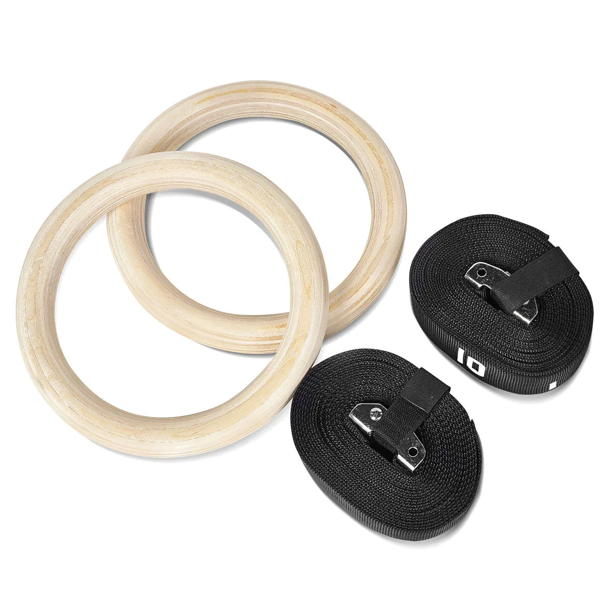 Fitness And Sport Wooden Gymnastic Rings - Image 3