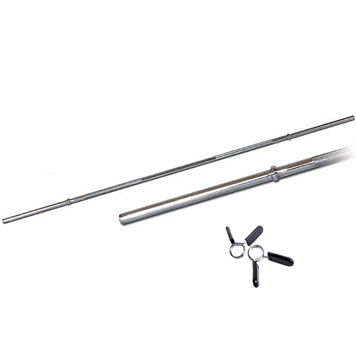 Fitness And Sport 6 Foot Standard Barbell With Spring Collar
